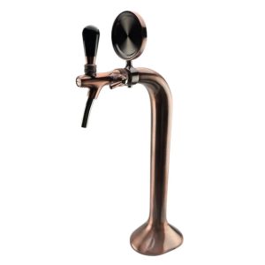 CBDT-1TC : Cobra Beverage Dispense Tower For 1 Tap, Copper Plated
