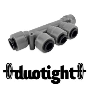 DTM-5H080 : Duotight plastic manifold for five hoses (flexi pipes) D=8.0mm (5/16″) | KL46268
