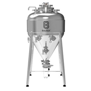 CCT-95BBX3 : Cylindrically-conical X3 Unitank Fermenter (pressure design, cooling jacket) BrewBuilt 95 liters | 1bar | AISI 304