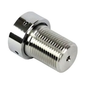 DTP-NKT58EU25 :  Adapter for beverage dispense stands : Nukatap/Beertap/Nereztap faucet with short shank 1-1/8″ – 18UNF (US standard) to BSPP 5/8″ male L=25mm (EU standard )