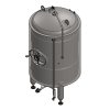 BBTVI-15000C : Cylindrical pressure tank for storage and final conditioning of carbonated beverage before bottling, vertical, insulated, 15000/16660L, 0.5/1.5/3.0bar