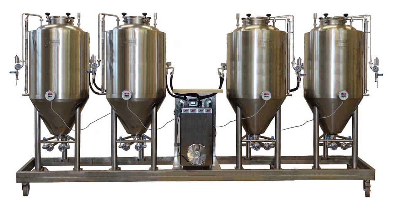 FUIC-CHP1CMLT-4x600CCT Fermentation and maturation unit 4x 600 liters FUIC-CHP1CMLT-4x600CCT Fermentation and maturation unit 4x 600 liters