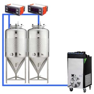 CFSCT1-2xCCT500SLP : Complete fermentation set with 2xCCT-SLP 625 liters
