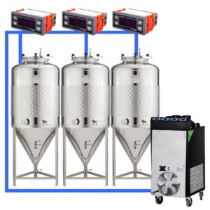 CFSCT1-3xCCT500SLP : Complete fermentation set with 3xCCT-SLP 625 liters