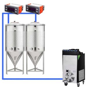 CFSCT1-2xCCT500SNP-AK : Complete fermentation set with 2xCCT-SNP 625 liters – assembly kit