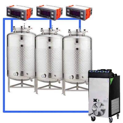 CFS1C-FMT-100 : Complete fermentation systems with cylindrical fermentors 100 L