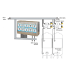 CCCT-A4S Fully equipped temperature control system for 4 pcs of cooling zones with central controller cabinet