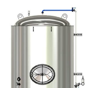 CS1 Upper CIP pipe for the modular fermentation tanks