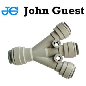 JGY-4H127 : JG Y-manifold from 1x hose 12.7mm (1/2″) to 3x hose 9.5mm (3/8″)