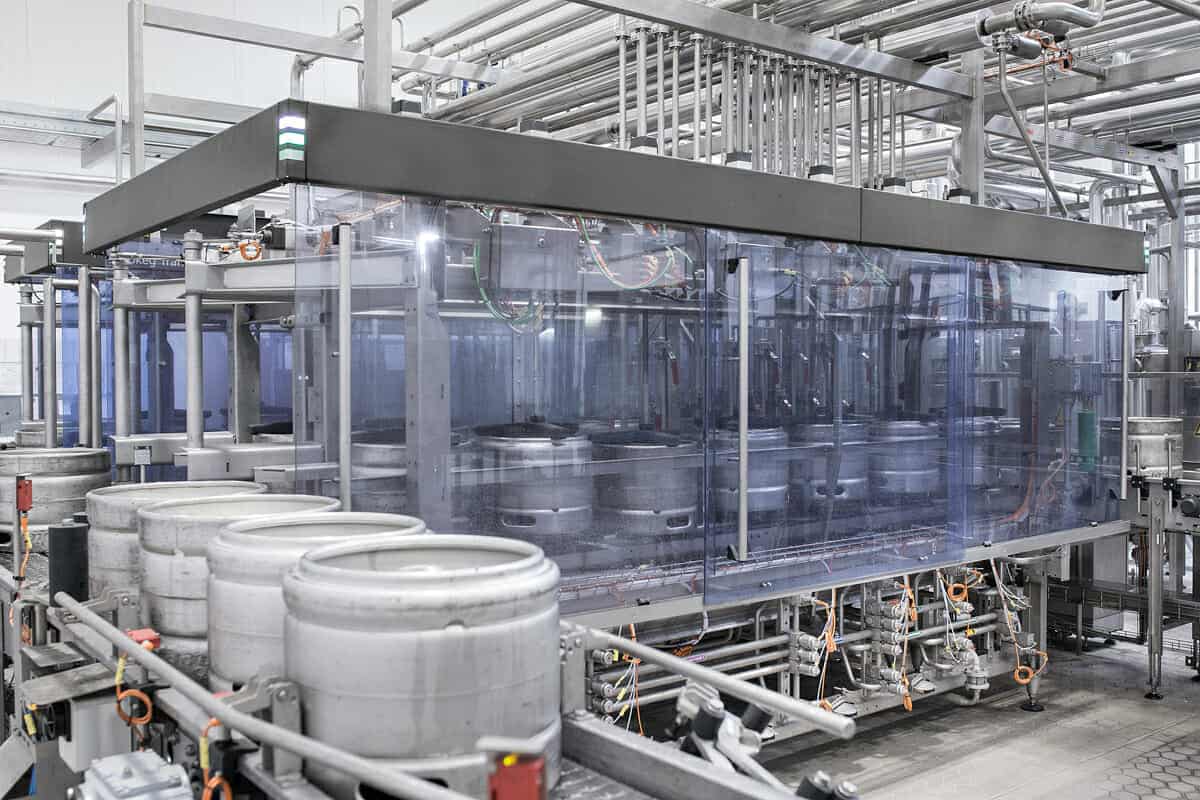 KWFL-90 | Multifunction filling line for stainless steel kegs : rinsing, sanitizing, filling of 90-60 kegs per hour kwfl 90 01 - KWFL-90 | Multifunction filling line for stainless steel kegs : rinsing, sanitizing, filling of 90-60 kegs per hour - kfl