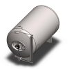 BBTHN-1500C : Cylindrical pressure tank for storage and final conditioning of carbonated beverage before bottling, horizontal, non-insulated, 1500/1717L, 0.5/1.5/3.0bar