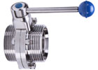 Butterfly valves with BSP couplers