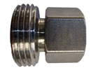 Sanitary screwed union (male thread) - BSP coupler (female thread)